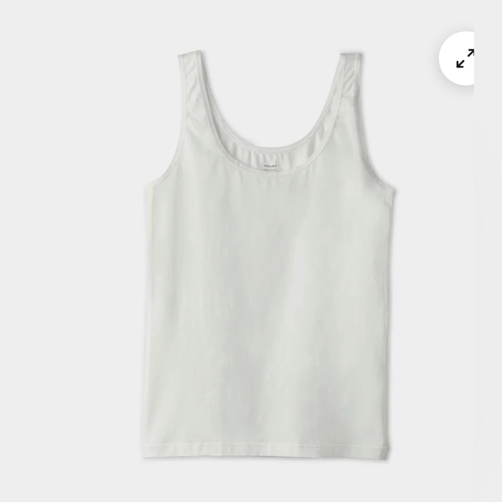 Tilley Grey Organic Cotton Scoop Neck Tank